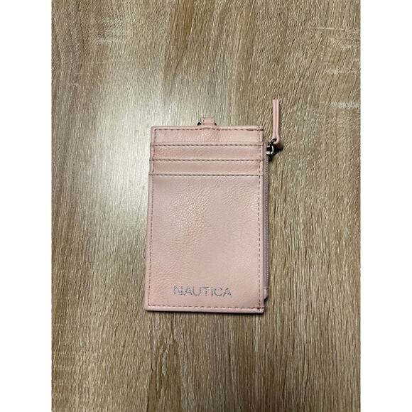 Nautica Pink Silver Tab Wallet Zip - Picture 1 of 2